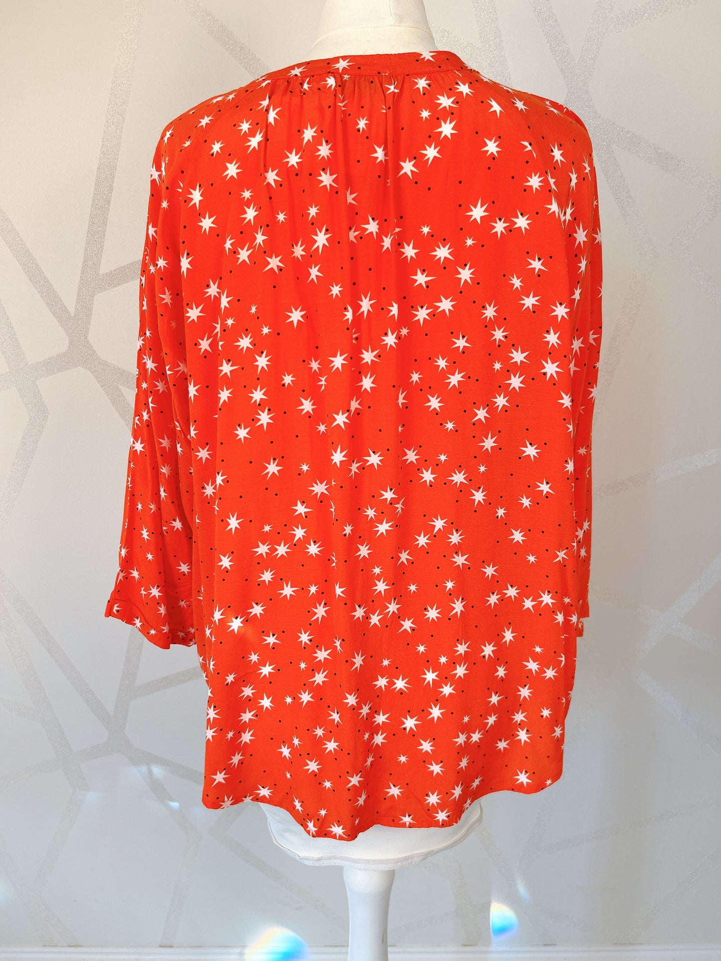 Mint Velvet top size 14 red with white stars